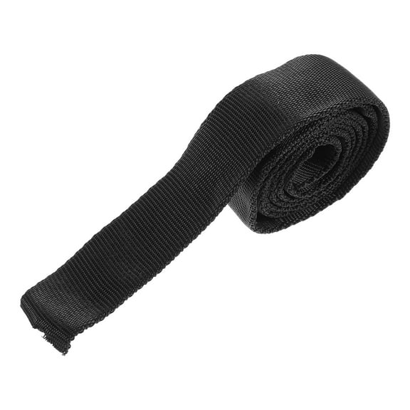 LOLIPPYY Winch Rope Protector Sleeve Black Polyester Heavy Duty Tow Strap for Trailer and Vehicle Towing