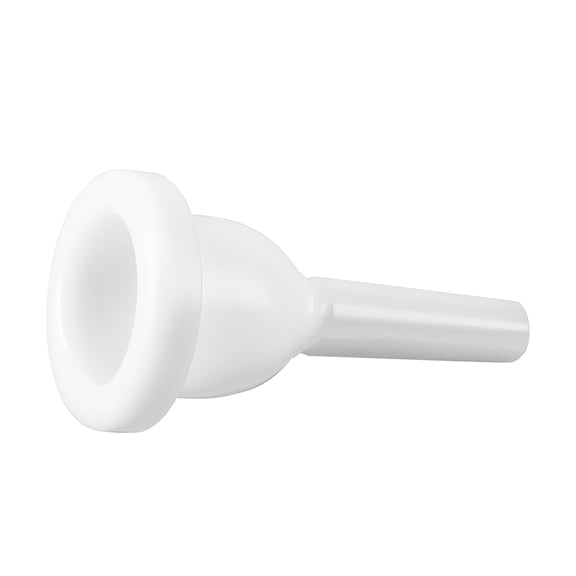 LOLIPPYY Wind Instrument Tuba Mouthpiece White Plastic with Side Key for Easy Use and Professional Sound