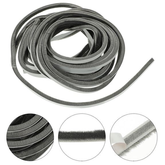 LOLIPPYY Window Seal Strip Self Adhesive Grey for Cabinets Doors and Window Noise Control