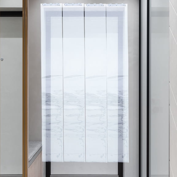 LOLIPPYY Windproof Transparent Strip Curtain Door Curtain for Dust and Oil Fume Barrier