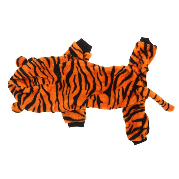 LOLIPPYY Winter Tiger Dog Costume Soft Fabric Warm Coat for Outdoor Pet Activities