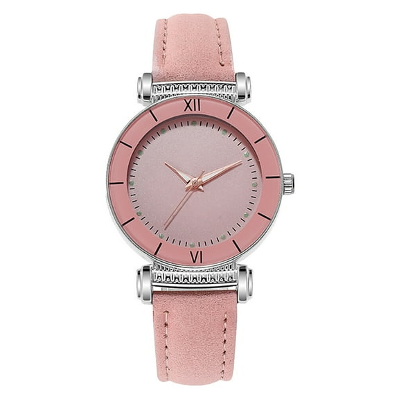 LOLIPPYY Women Luminous Watch Casual Wrist Watch Pink Synthetic Material Elegant Design for Decoration