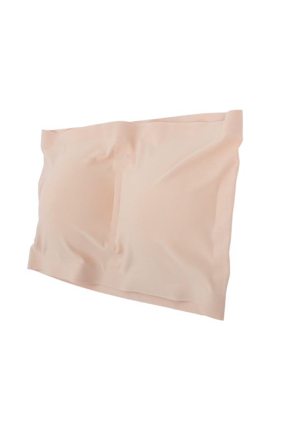 Women Padded Bandeau Bandeau Bra Breathable Skin-color 1Pcs