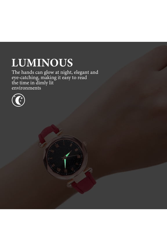 Women's Wrist Watches Casual Stainless Steel Red 1Pack Timekeeping Daily Wear