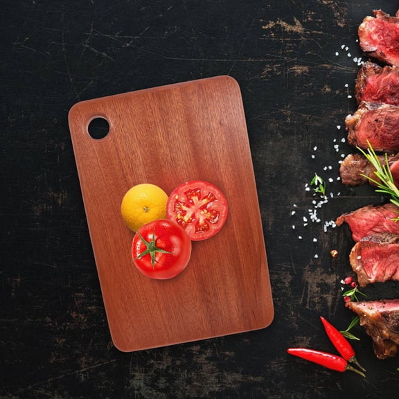 LOLIPPYY Wood Decorative Tray Rectangular Dark Brown Chopping Tool For Home Kitchens 1Pack