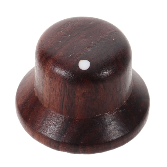 LOLIPPYY Wood Guitar Knobs Coffee Color for Electric Guitar and Bass Potentiometer Replacement