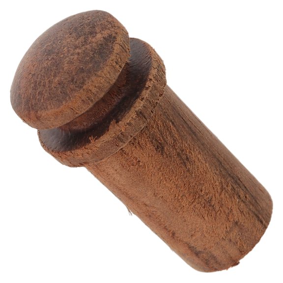 LOLIPPYY 12mm Wood Guitar Strap Button Lock, Wooden End Pin Strap Peg for Acoustic Guitar, Bass, Ukulele Replacement Accessories
