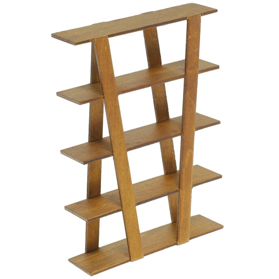 LOLIPPYY Wood Mini Storage Stand for Decor Light Brown Adorable Miniature Furniture 3.5 x 2.8 x 4.2 inches