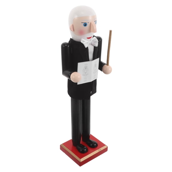 LOLIPPYY Hand Painted Wood Nutcracker Professor Figurine Ornament for Mantel Decoration and Holiday Display