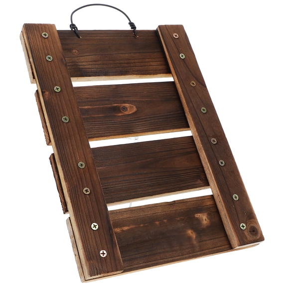 LOLIPPYY Wooden Wall Planter for Ferns and Hanging Plants, Decorative Mounting Board for Living Room, 1 Set