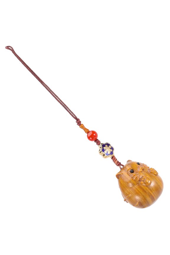 Wooden Animal Keychain Charm for Home Decoration Stylish Multi Color Pendant for Bag Or Phone