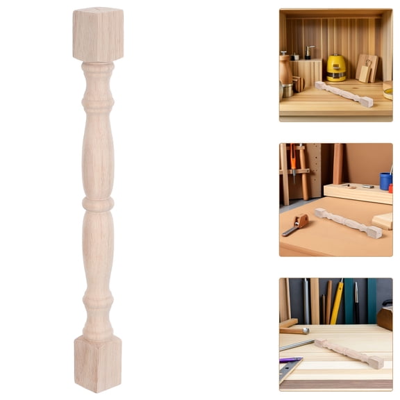 LOLIPPYY Wooden Baluster Spindles for Home Improvement Stair Railing and Furniture Projects