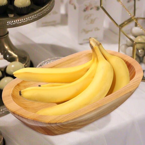 LOLIPPYY Wooden Bowls For Food Rustic Bowl Great For Everyday Use 1Pcs