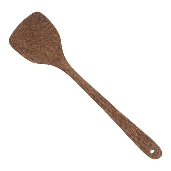 LOLIPPYY Wooden Kitchen Spatula with Light Brown Wood Handle for Nonstick Cookware Heat Resistant
