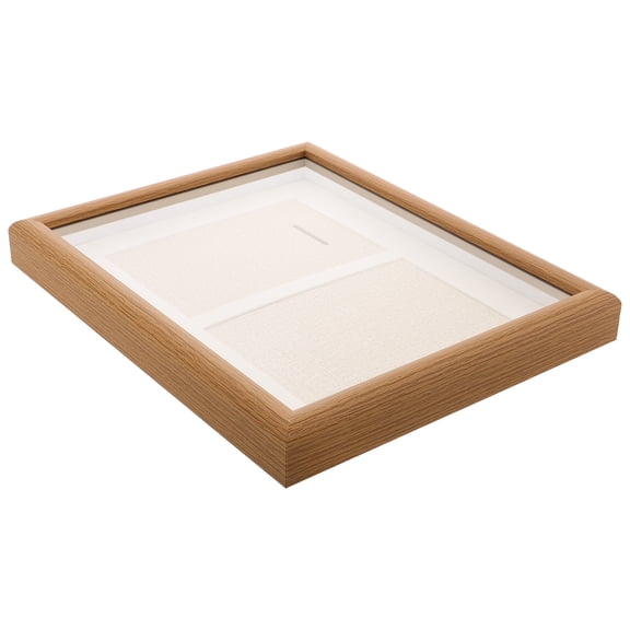 LOLIPPYY Chocolate Wood Medal Display Box for Awards, Hollow Design Trophy Holder for Race Medals and Keepsakes