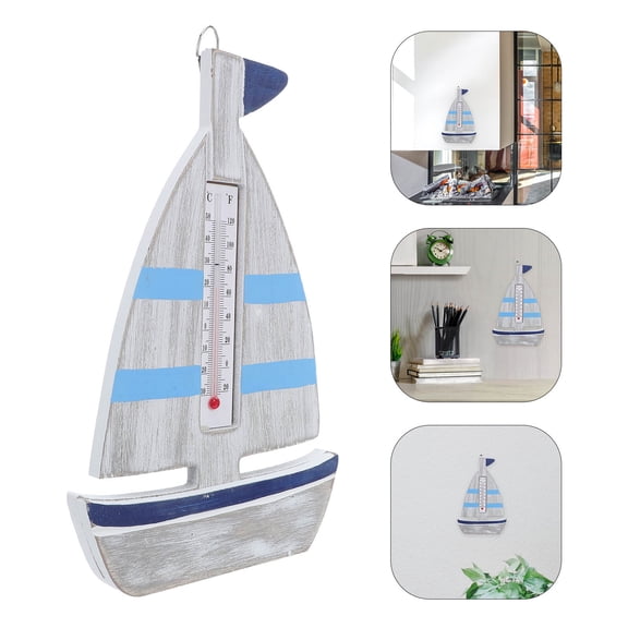 LOLIPPYY Wooden Sailboat Wall Sculpture Nautical Wall Decor Rustic Vintage Coastal Home Display