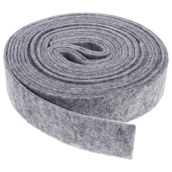 LOLIPPYY Grey Wool Felt Ribbon 3 x 500CM for Crafts, Patchwork, Appliques, Decorative Patches, Bowknot, Christmas Tree & Wreath Decoration