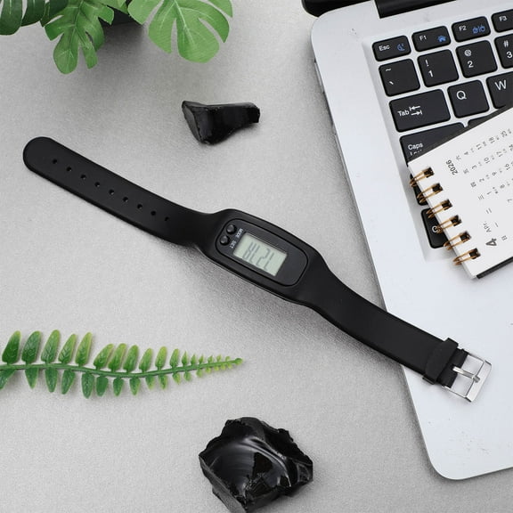 LOLIPPYY Black Wrist Pedometer Fitness Tracker for All Ages, 1 Piece Monitor for Activity Tracking