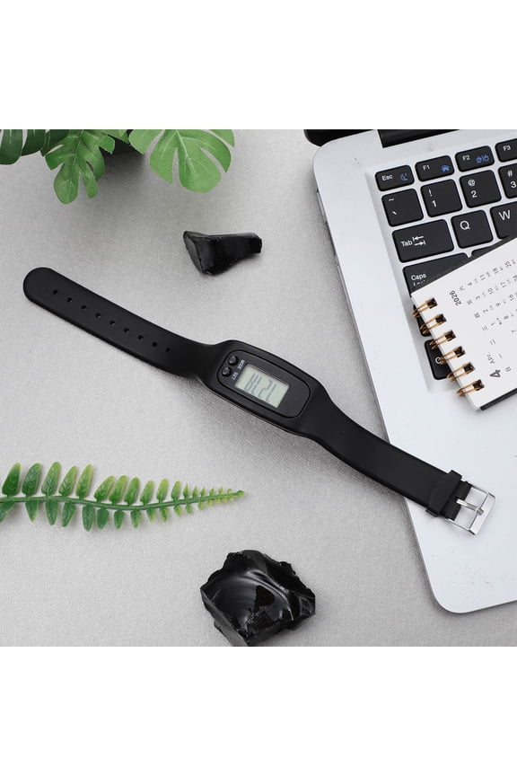 Black Wrist Pedometer Fitness Tracker for All Ages, 1 Piece Monitor for Activity Tracking