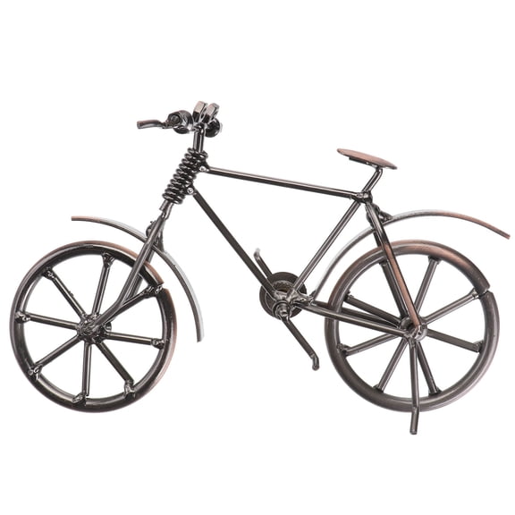 LOLIPPYY Wrought Iron Bicycle Statues Vintage Bike Sculpture Desk Decoration Supplies