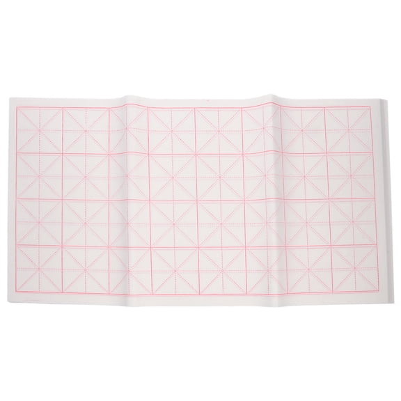 LOLIPPYY Xuan Paper with Rice Grid Pattern, Ideal for Beginners, Versatile Usage, 50Pcs