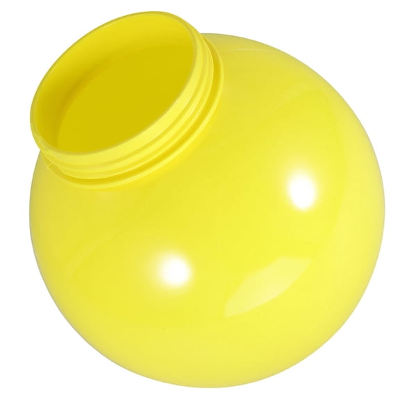 LOLIPPYY Yellow Acrylic Lamp Post Globe for Outdoor Fixtures, Sturdy and Waterproof