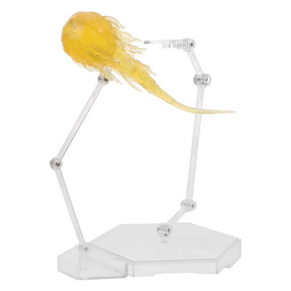 LOLIPPYY Yellow Action Figure Support Stand with Stable Base for Figurine Display and Storage
