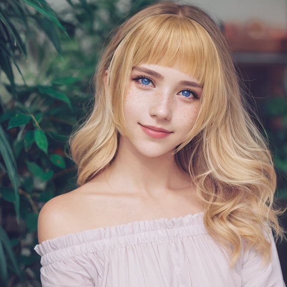 LOLIPPYY Yellow Faux Bang Hair Piece Clip on Bangs Hair Fringe Extension for Easy Stylish Look