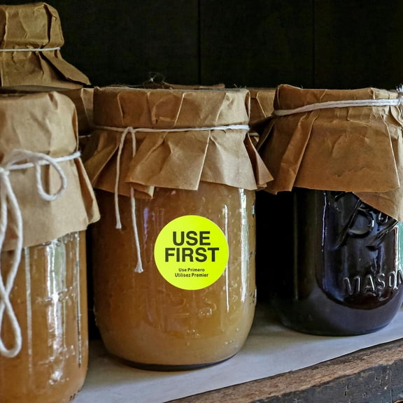 LOLIPPYY Yellow Food Storage Labels with High Adhesive Strength for Restaurant Use