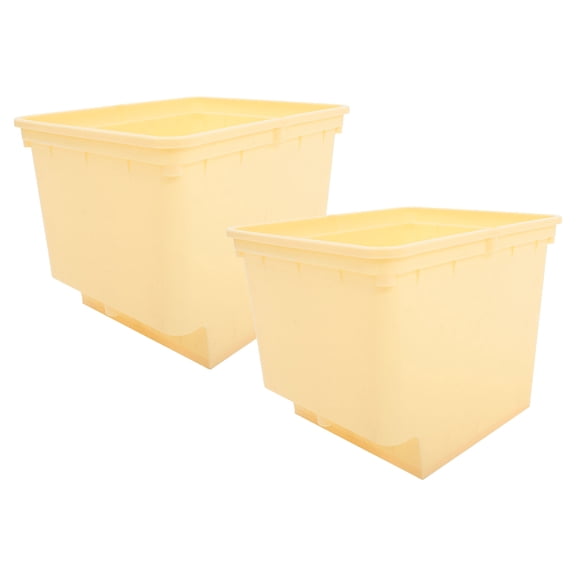 LOLIPPYY Yellow Hydroponic Plant Growth Bucket, PP Material Container for Soilless Gardening and Cultivation