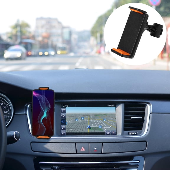 LOLIPPYY Yellow Plastic CD Slot Phone and Tablet Holder for In-car Use 1Pack 4.7x2.4x2.0in with 360 Degree Rotation