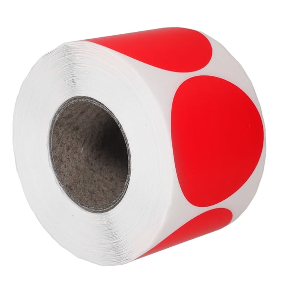 LOLIPPYY Yellow Round Thermal Label Roll for Printer with Clean Printable Surface and Use