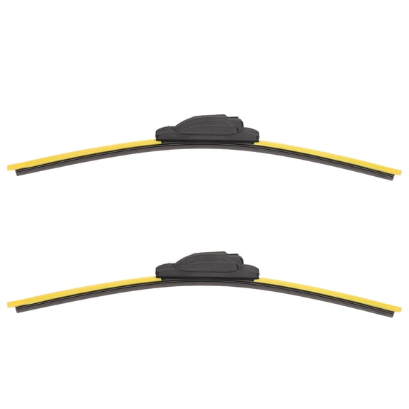 LOLIPPYY Yellow Universal Windscreen Wiper Rubber Strips for Car Enhanced Weather Resistant Performance