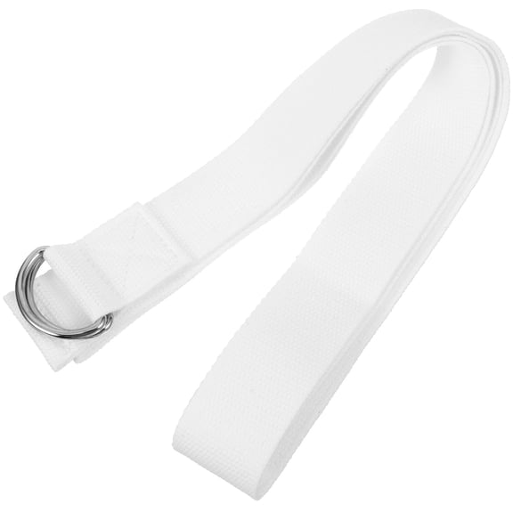 LOLIPPYY White Yoga Mat Strap, Soft Washable Material for Stretching, Muscle Training, and Easy Carrying