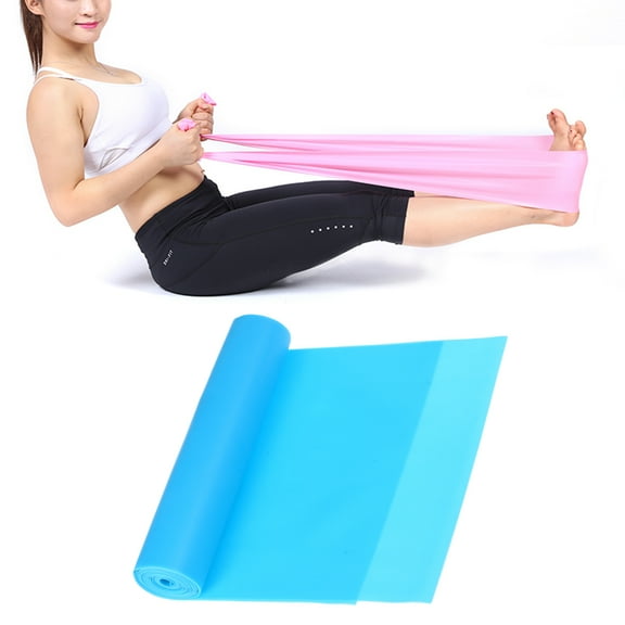 LOLIPPYY Yoga Straps for Stretching 1Pack Blue Latex for Fitness and Bodybuilding
