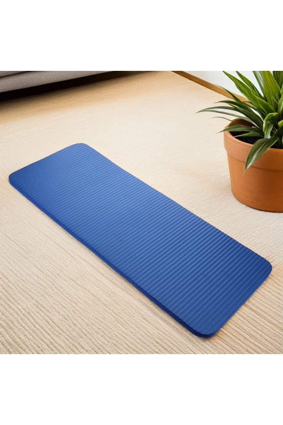 Extra Thick Rubber Yoga Workout Mat for Sports and Fitness, 1 Piece