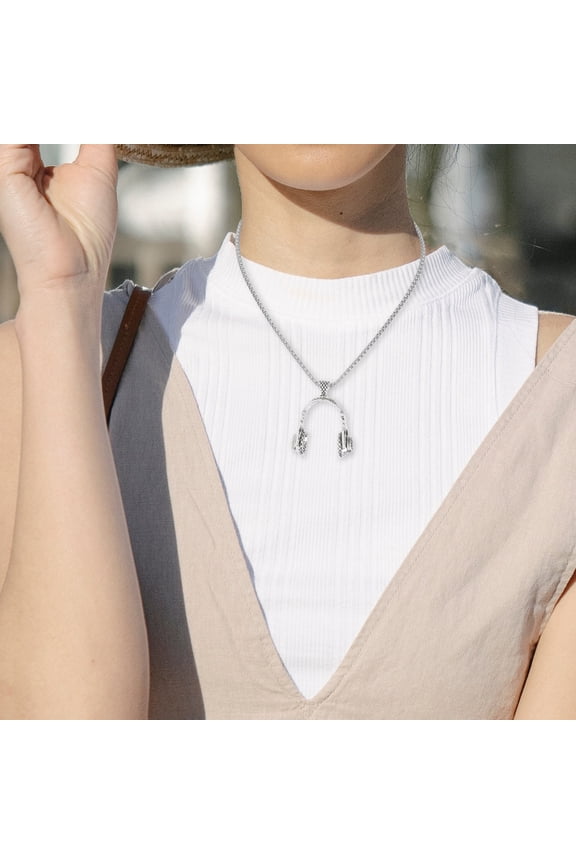 Zinc Alloy Pendant Clavicle Chain Necklace for Couples Elegant Jewelry Size 3pcs