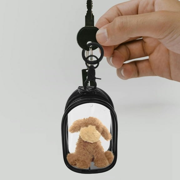 LOLIPPYY Zippered Portable Doll Case PVC Clear Design 1Pcs