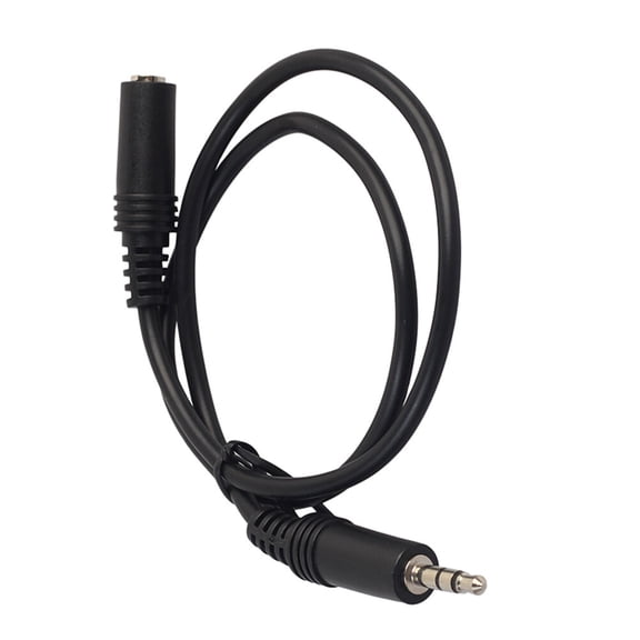 LOLIPPYY Black Audio Extension Cable 1Pc Stereo Audio Transmission for Audio Output Connection
