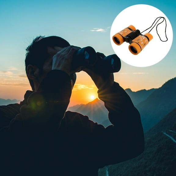 LOLIPPYY camping gear for kids Children Telescope Orange Magnification for Outdoor Activities 1Pack