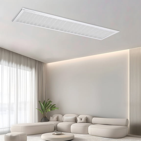 LOLIPPYY ceiling light diffuser Lampshade Diffuser PVC Beige Soft Light Diffusion for Conference Rooms 1Set