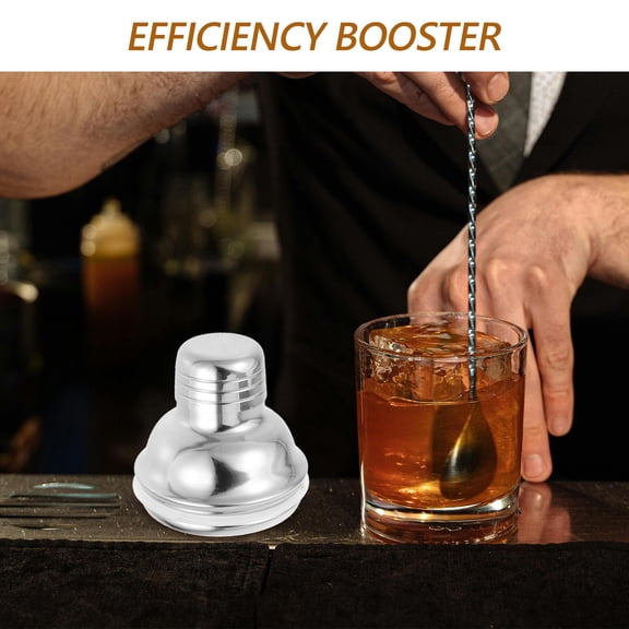 LOLIPPYY cocktail making accessories Shaker Lid Round Stainless Steel Mixing for Cocktail Enthusiasts 1Set