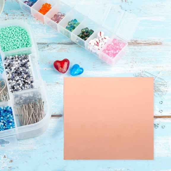 LOLIPPYY Copper Sheets 1 Set Metal Plates for Jewelry Making and Crafting Projects