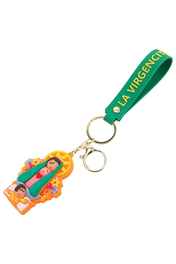 cute keychain charms rubber russian doll keychain multi 1Set for home office car use