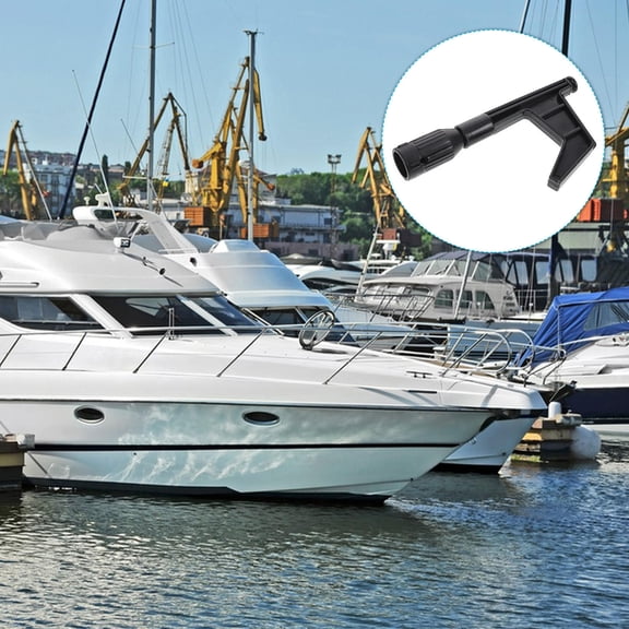 LOLIPPYY dock hook pole Boat Hook Black Nylon for Marine Enthusiasts with Easy Installation 1Set