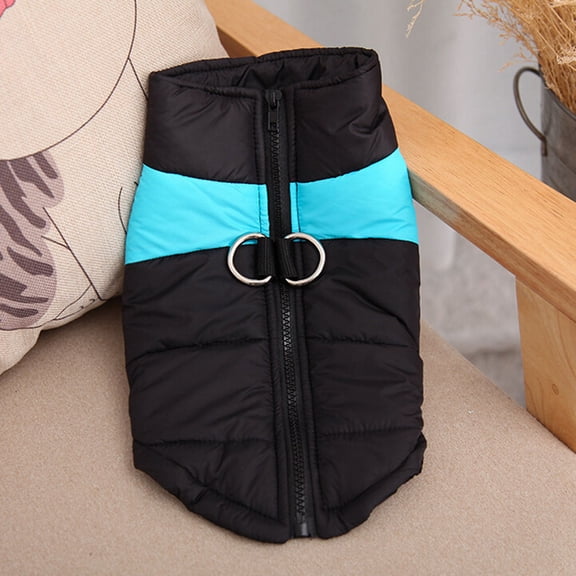 LOLIPPYY dog jackets for small dogs windproof and waterproof in blue skiing style 1Pcs