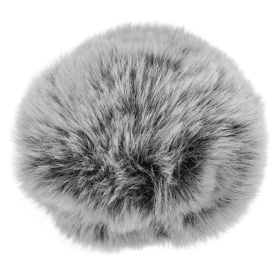 LOLIPPYY elastic microphone sleeve in black for preventing saliva and wind noise 1Pcs