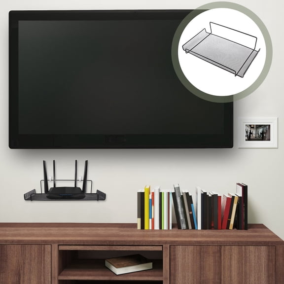 LOLIPPYY floating shelves Iron Wall Mounted Storage Rack for Security Camera Living Room 1Pack