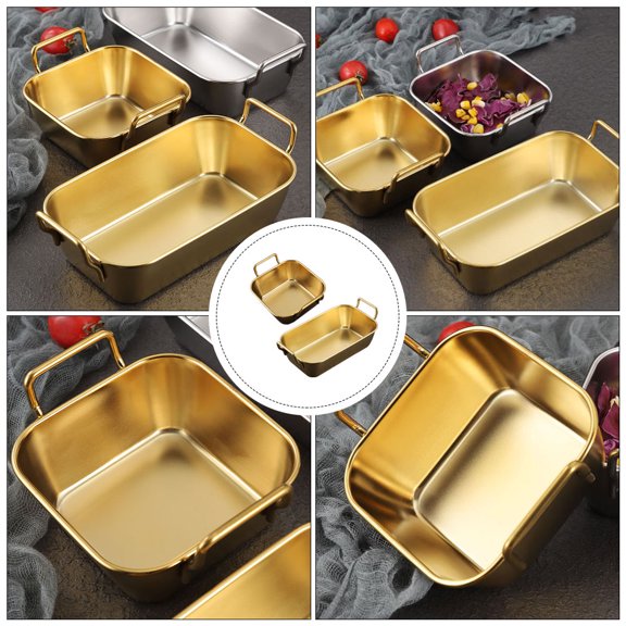 LOLIPPYY fried basket Fries Basket Stainless Steel Storage Households Kitchen Use 2 Pcs