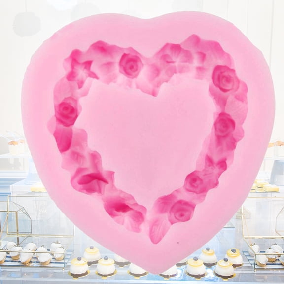 LOLIPPYY Heart Shaped Silicone Baking Mold Set for Cake Decorating and Pastry Making, 1 Piece